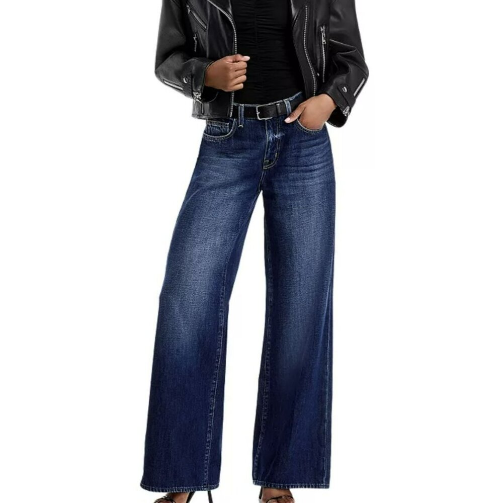 L'AGENCE Blue Flare & Wide Leg Jeans